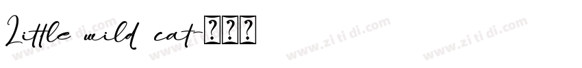 Little wild cat字体转换